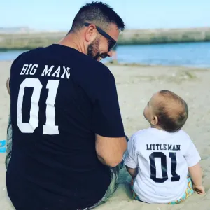 Big Man & Little Man Matching T-Shirts (MRK X) daddy outfits clearance