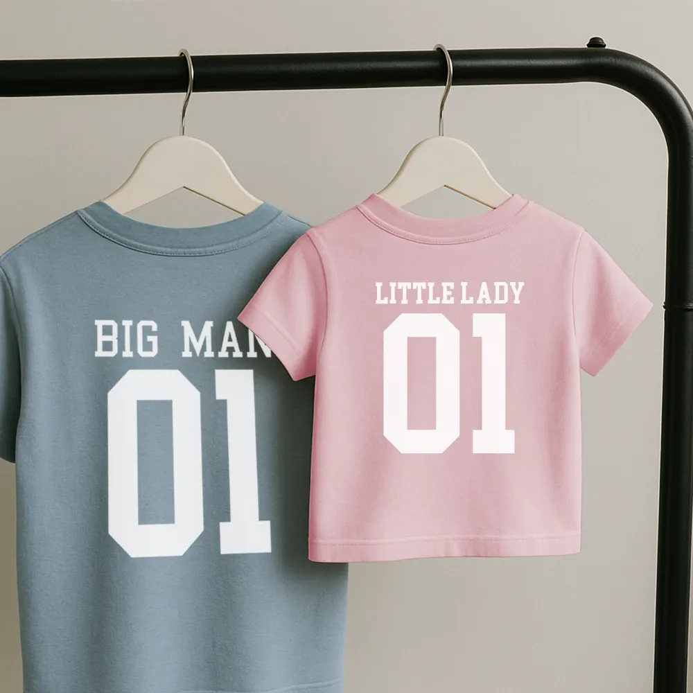 Big Man/Little Lady Daddy & Daughter Pastel Matching Tees (MRK X) dads clothes cheap