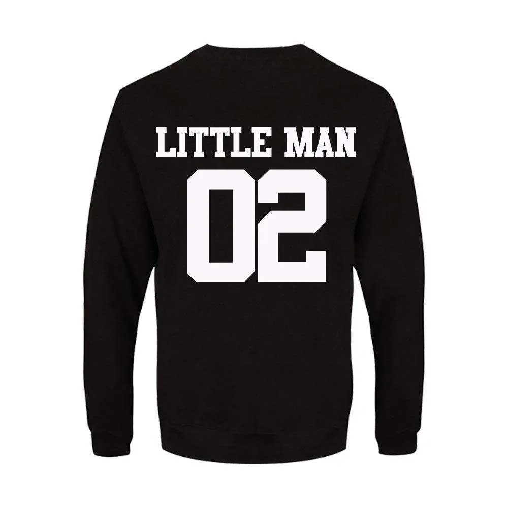 Big Man/Little Man Dad & Son Matching Black Sweatshirts (MRK X)
