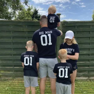 Big Man/Little Man/Middle Man Daddy & Son Matching Tees (MRK X) mens dad clothes online