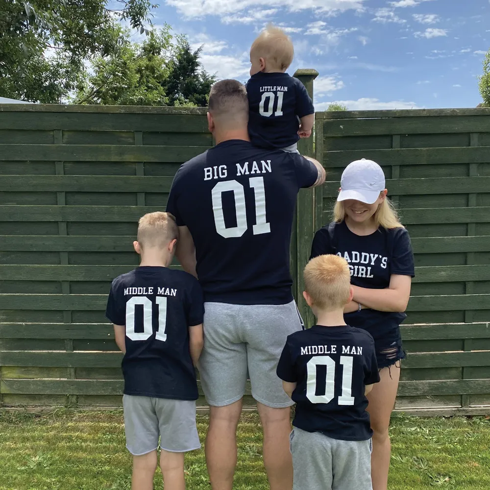 Big Man/Little Man/Middle Man Daddy & Son Matching Tees (MRK X) mens dad clothes online