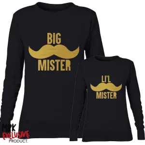 Big Mister/Lil Mister Matching Daddy & Crew Sweaters (MRK X) dad jeans best price