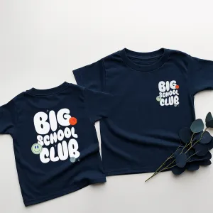 Big School Club Front & Back Graphic T-Shirt girls pajamas promo