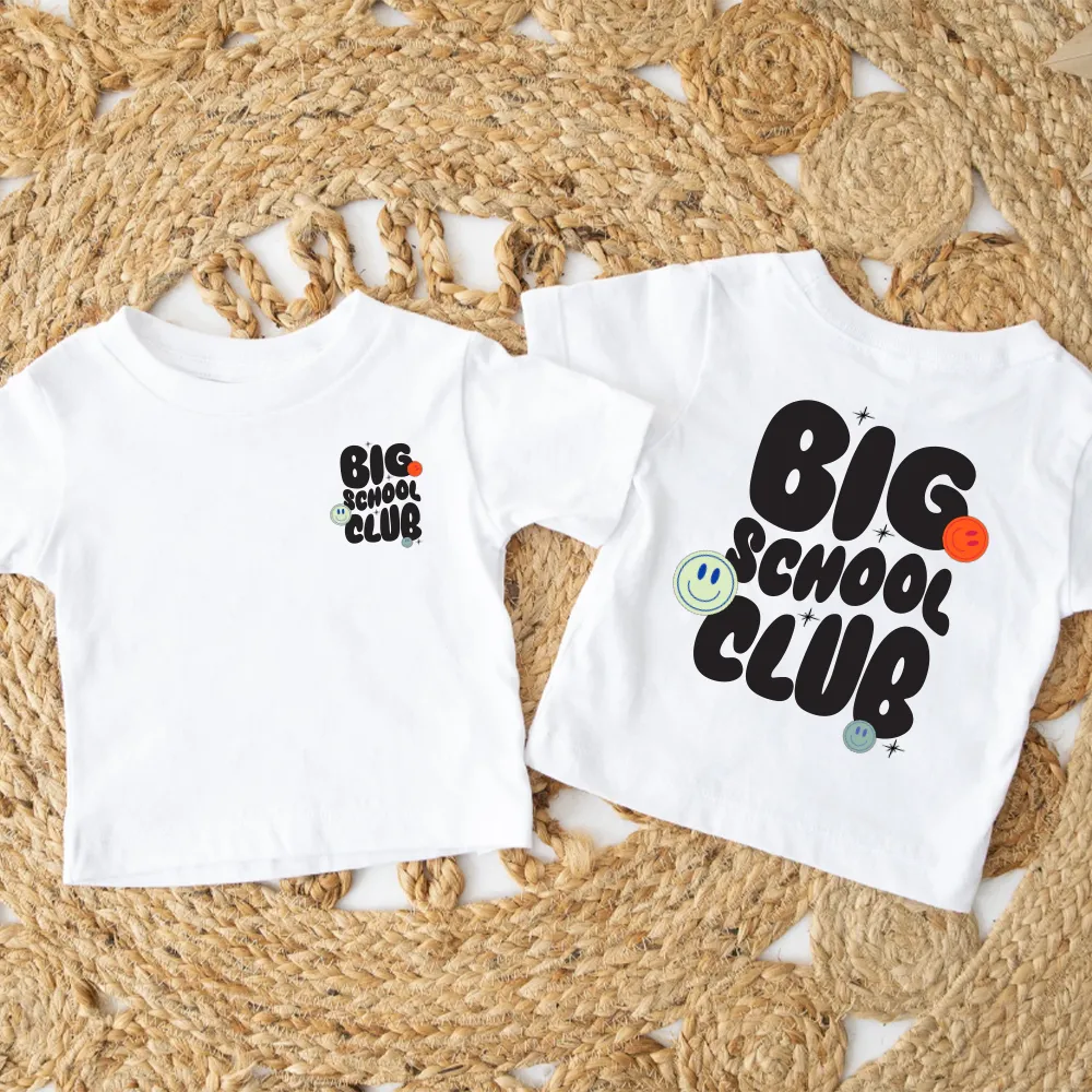 Big School Club Front & Back Graphic T-Shirt