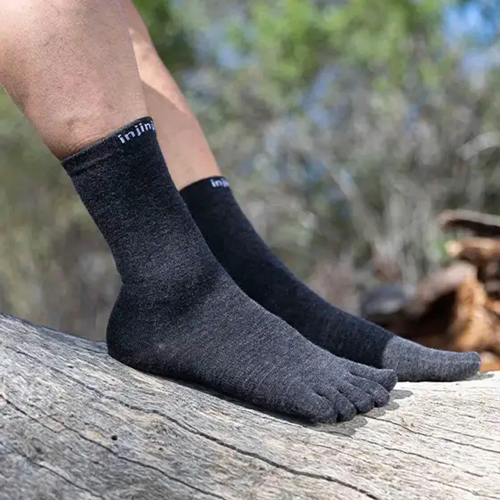 2025 Facebook INJINJI Merino Wool Liner CREW Toe Sock , top quality and best service, trust our online store.
