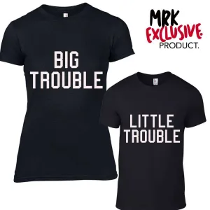 Big Trouble/Little Trouble Kid Matching Tees (MRK X) boys outfits online store