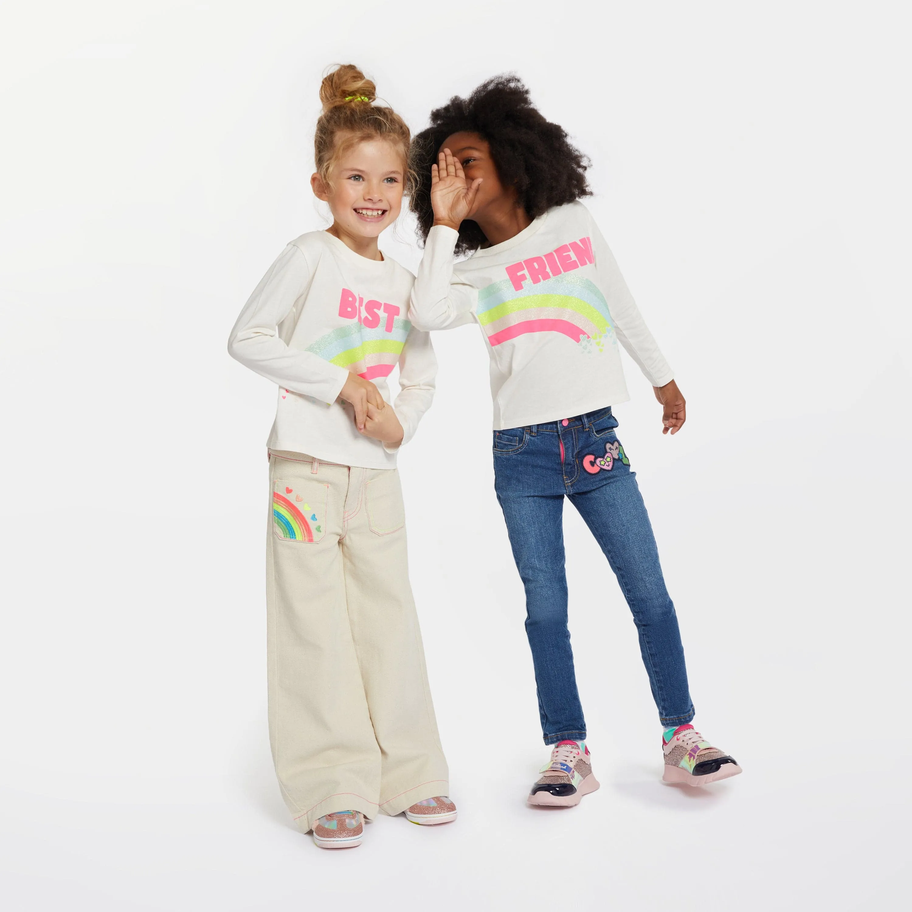 Billieblush Mädchen T-Shirt Set (2-teilig) in Elfenbein