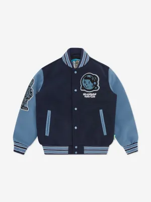 Billionaire Boys Club Boys Astro Varsity Jacke in Marineblau