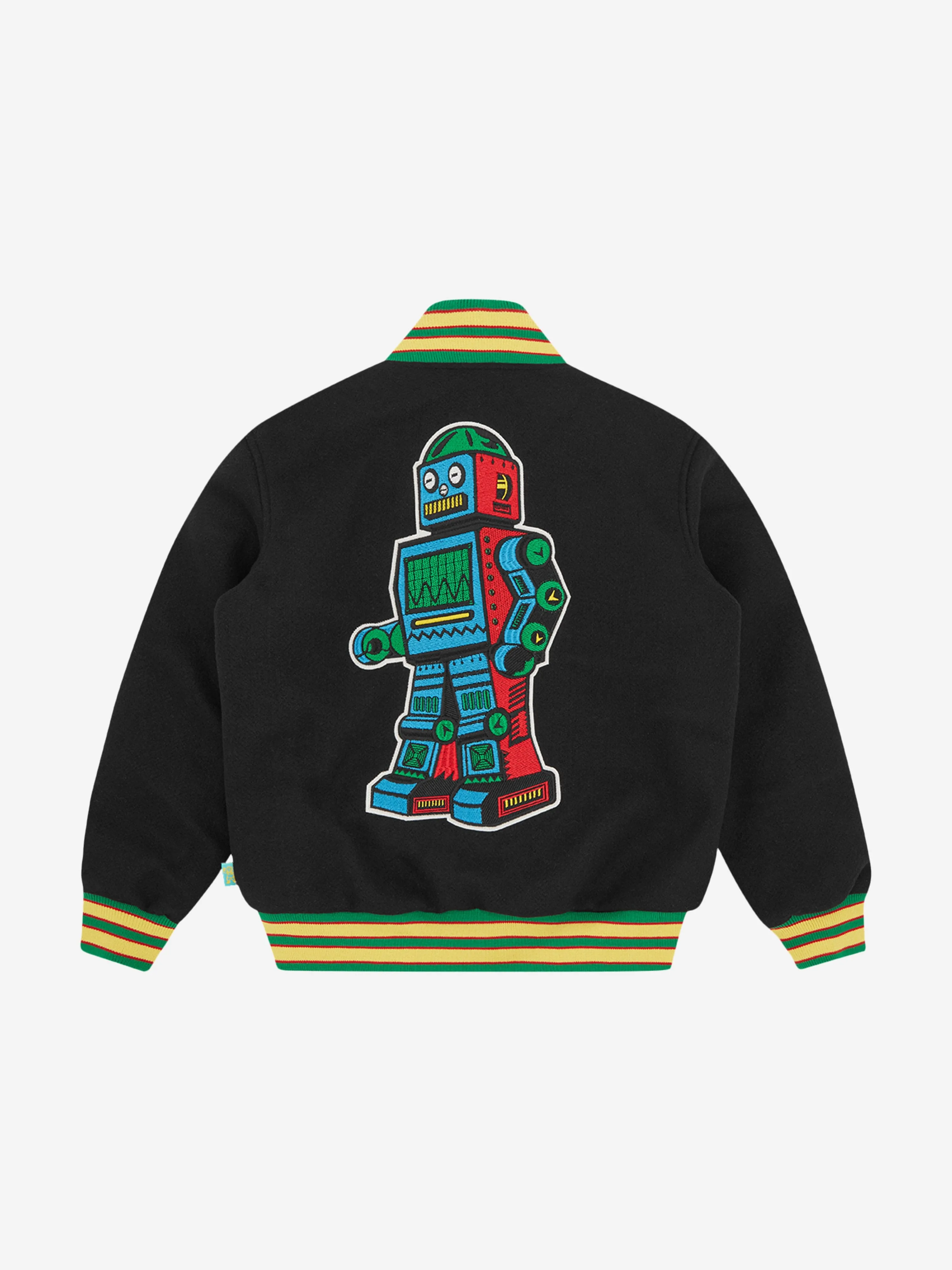 Billionaire Boys Club Boys Robot Varsity Jacke in Schwarz