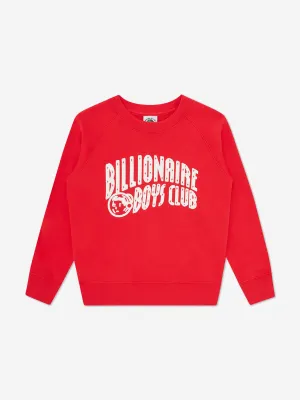 Billionaire Boys Club Kids Arch Logo Sweatshirt in Rot