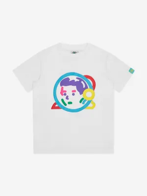 Billionaire Boys Club Kids Puff Print Astro Helm T-Shirt in Weiß