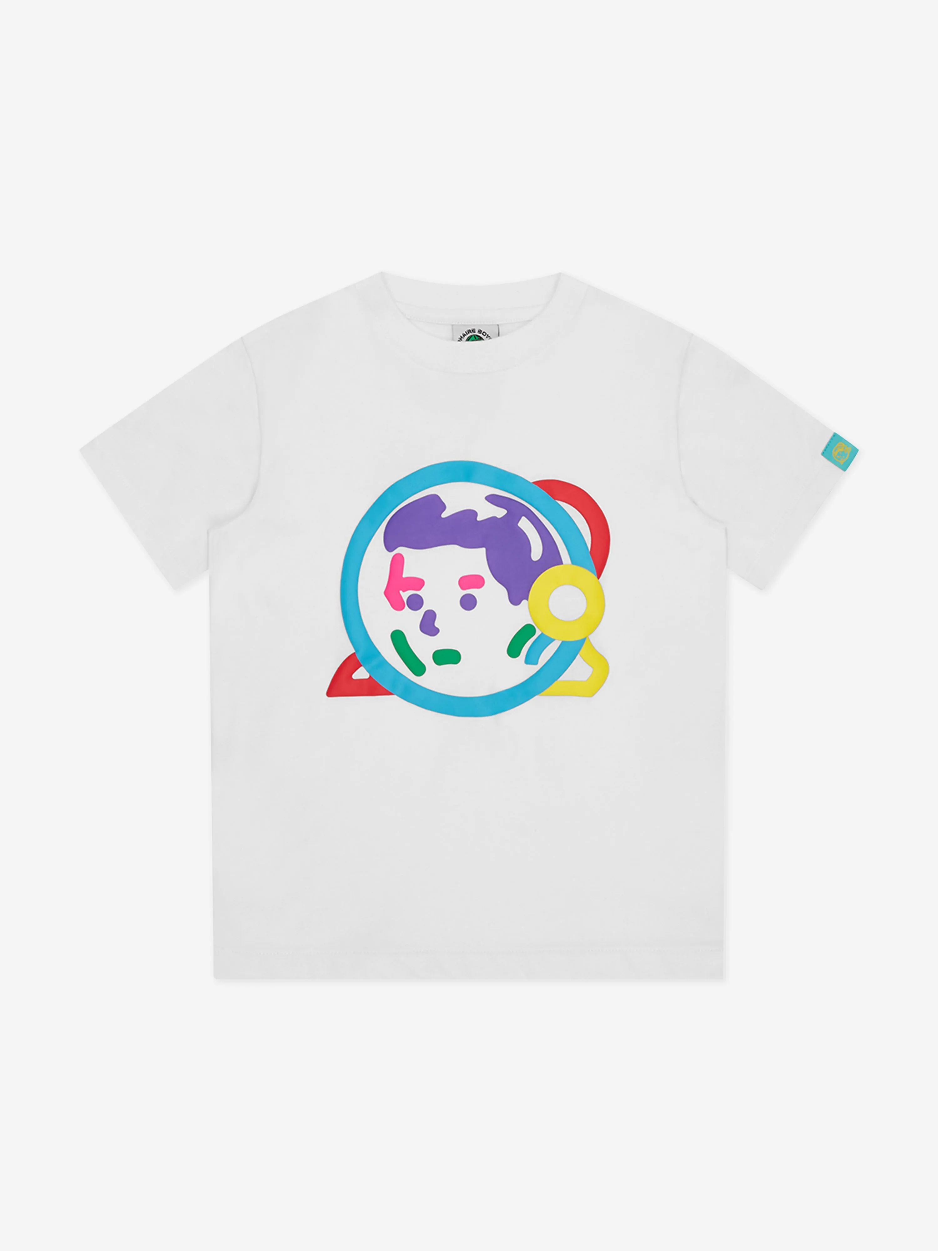 Billionaire Boys Club Kids Puff Print Astro Helm T-Shirt in Weiß