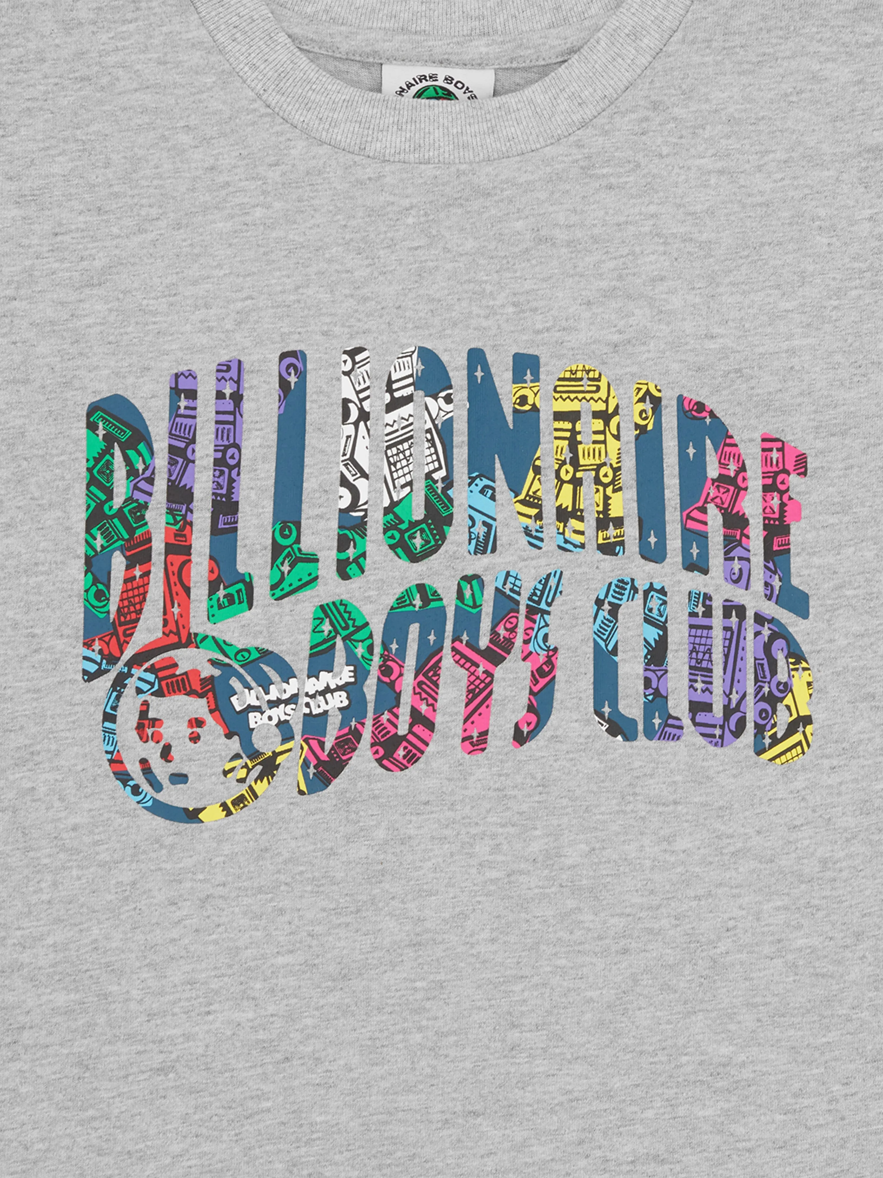 Billionaire Boys Club Kids Robot Arch Logo T-Shirt in Grau