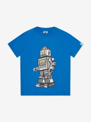 Billionaire Boys Club Kids Gehender Roboter T-Shirt in Blau