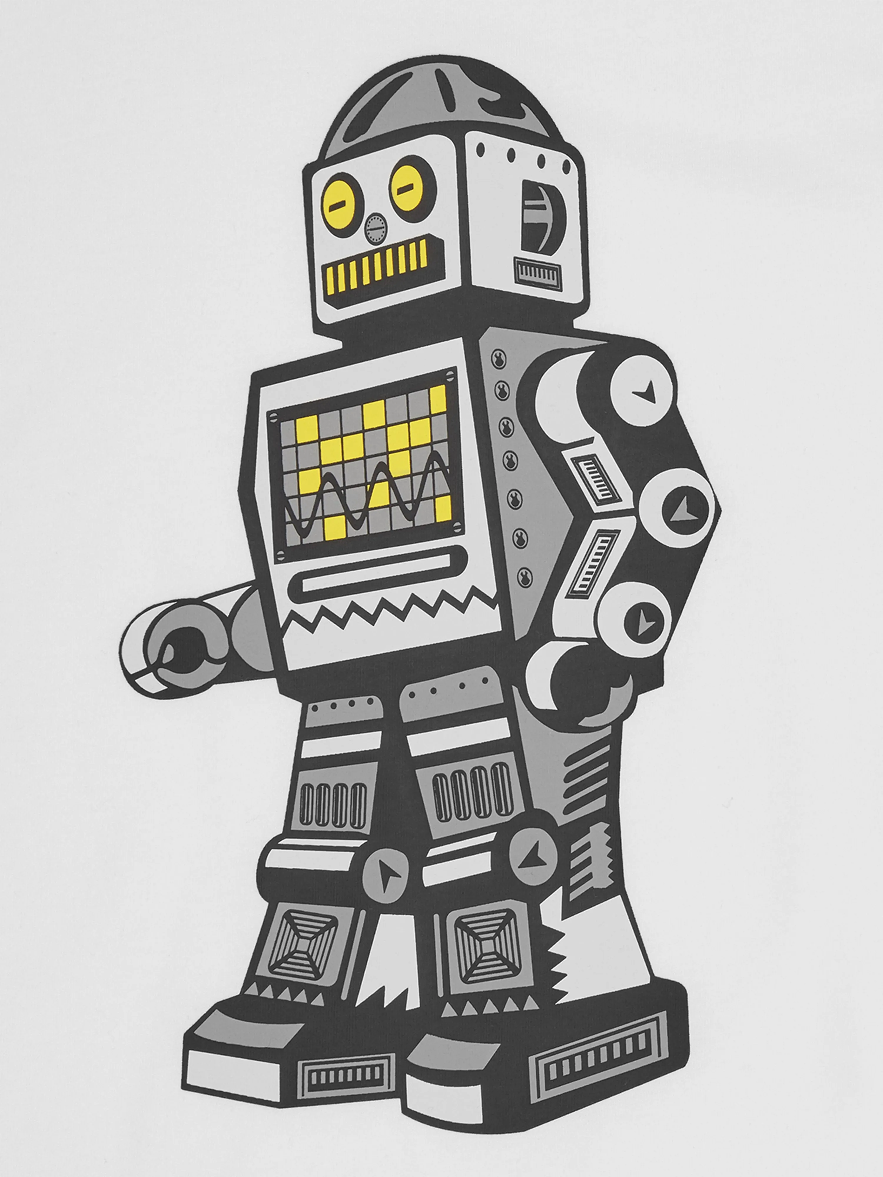 Billionaire Boys Club Kids Laufroboter T-Shirt in Weiß