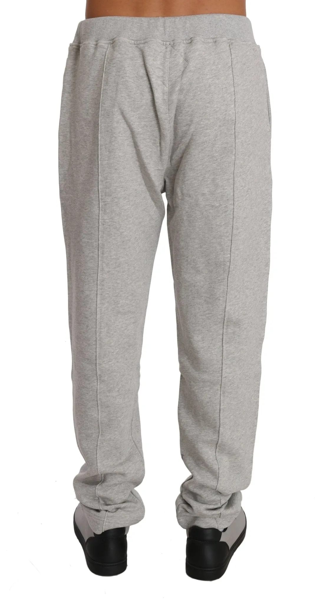 Milliardär Italienische Couture Eleganter Grauer Kapuzen-Jogginganzug