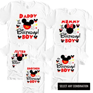 Birthday Boy Celebration Daddy/Mummy & Kid Matching Tees boys clothes cheap sale