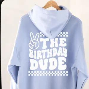 Birthday Dude Front & Back Graphic Kids Hoodie boys clothes cheap sale