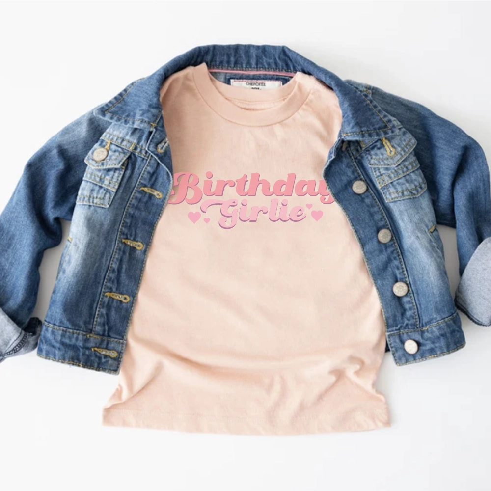 Birthday Girlie Kids T-shirt
