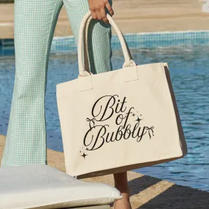 Bit Of Bubbly Resort Canvas Bag mum jeans promo