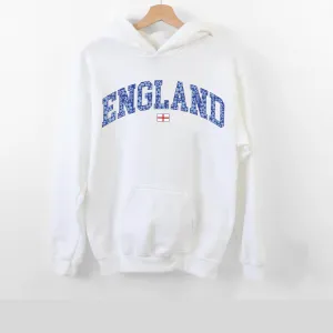 Blue Floral England Hoodie girls skirts clearance