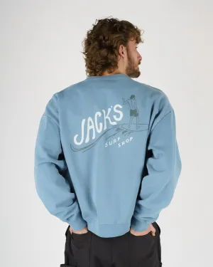 Bobber Heavyweight Crewneck - Blau