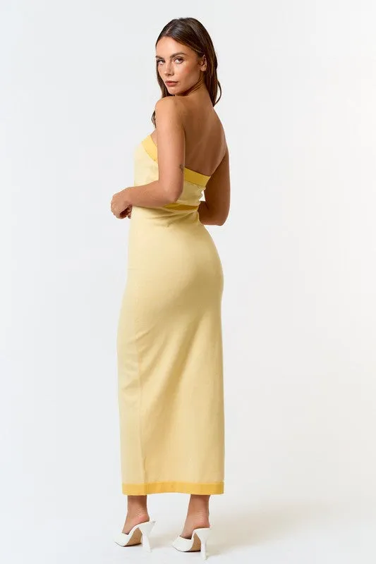 Bold Borderline Tube Maxi Dress - Medium