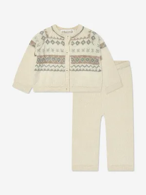 Bonpoint Baby Boys Griffin Hosen-Set in Elfenbein