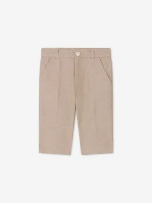 Bonpoint Baby Boys Leinen Decibel Anzug Hose in Braun