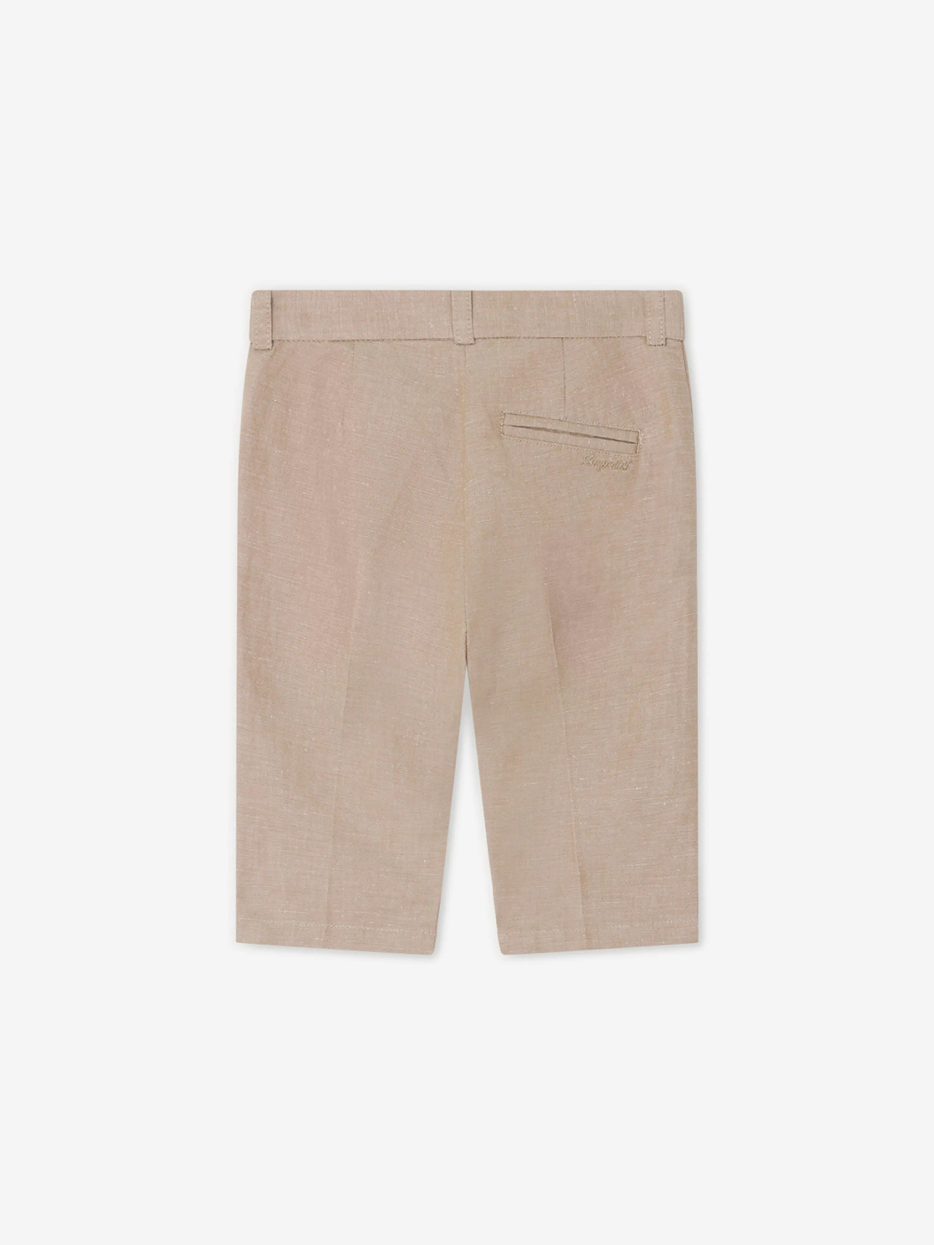 Bonpoint Baby Boys Leinen Decibel Anzug Hose in Braun