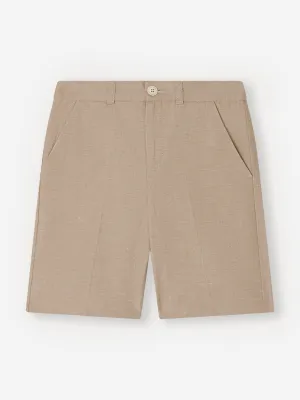 Bonpoint Jungen Leinen Calvin Shorts in Braun