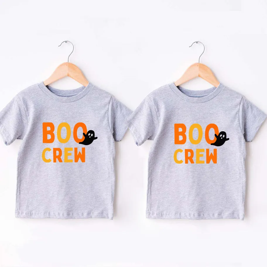 Boo Crew Ghost Matching Halloween T-Shirts boys apparel promo code