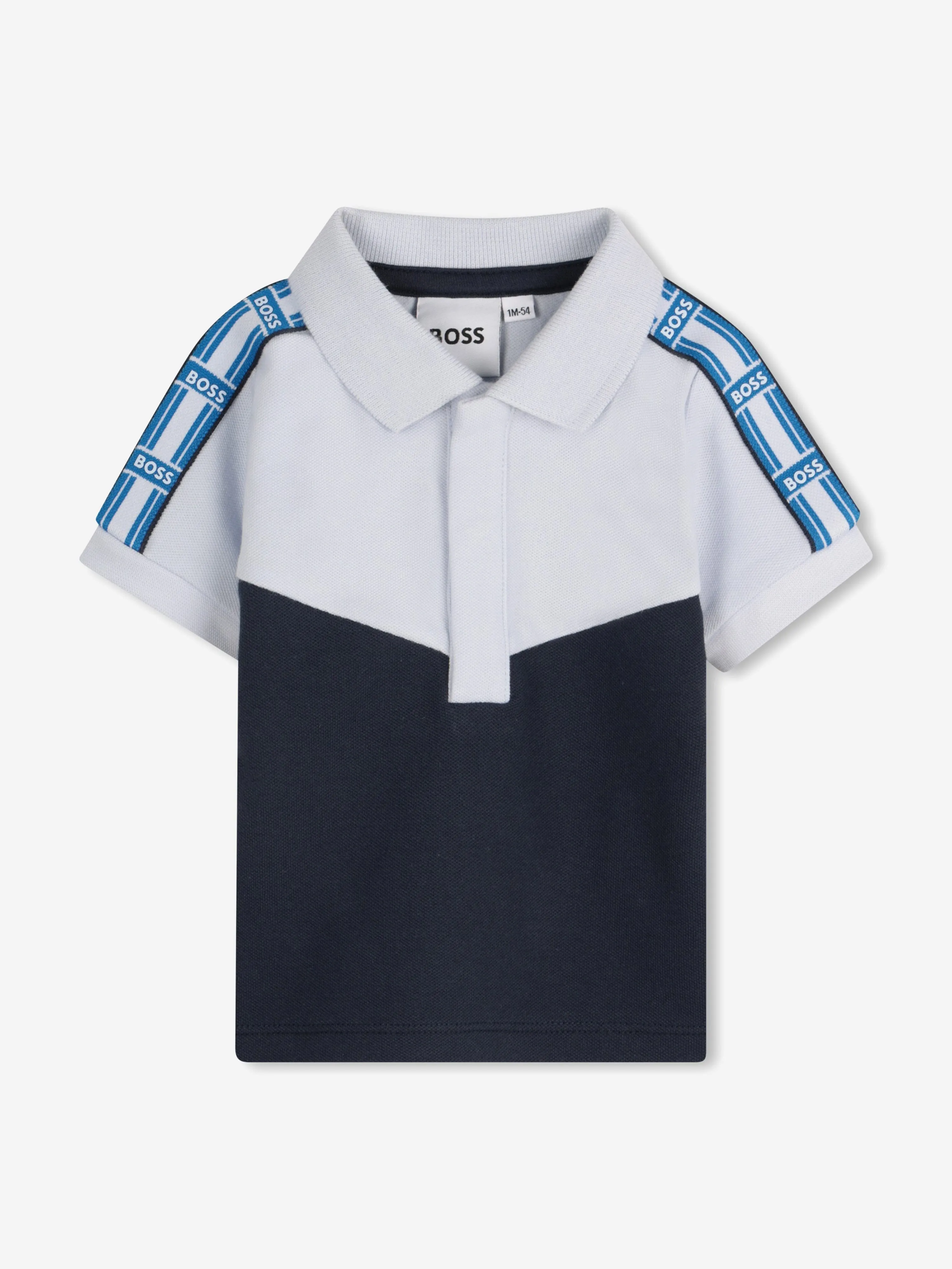 BOSS Baby Boys Logo Polo-Shirt in Blau