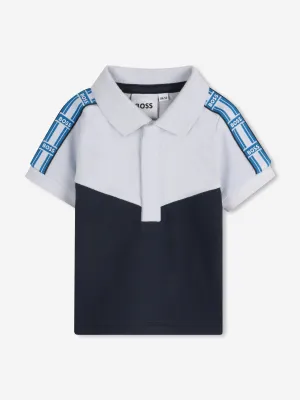 BOSS Baby Boys Logo Polo-Shirt in Blau