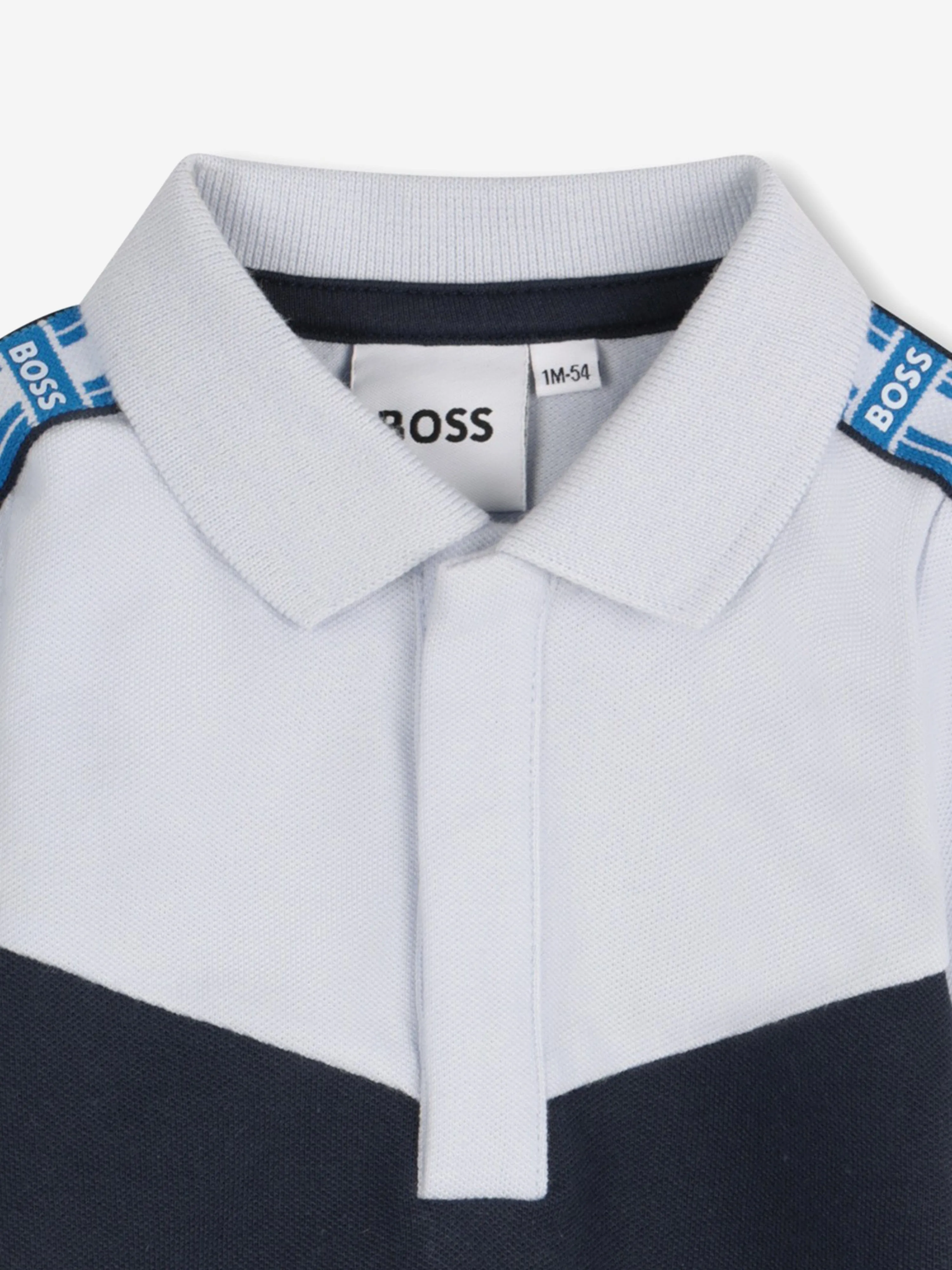 BOSS Baby Boys Logo Polo-Shirt in Blau