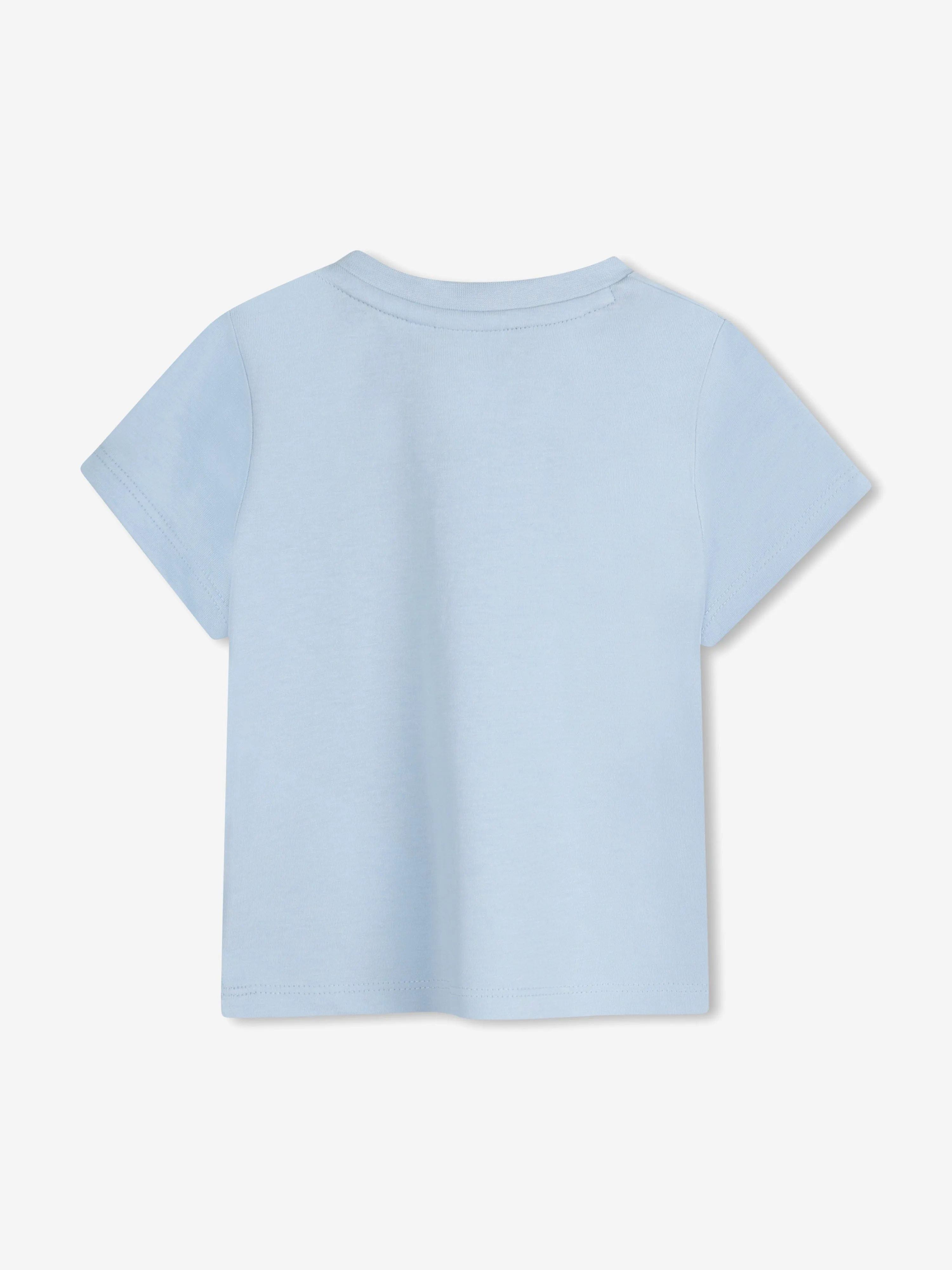 BOSS Baby Boys Multi-Logo Print T-Shirt in Blau