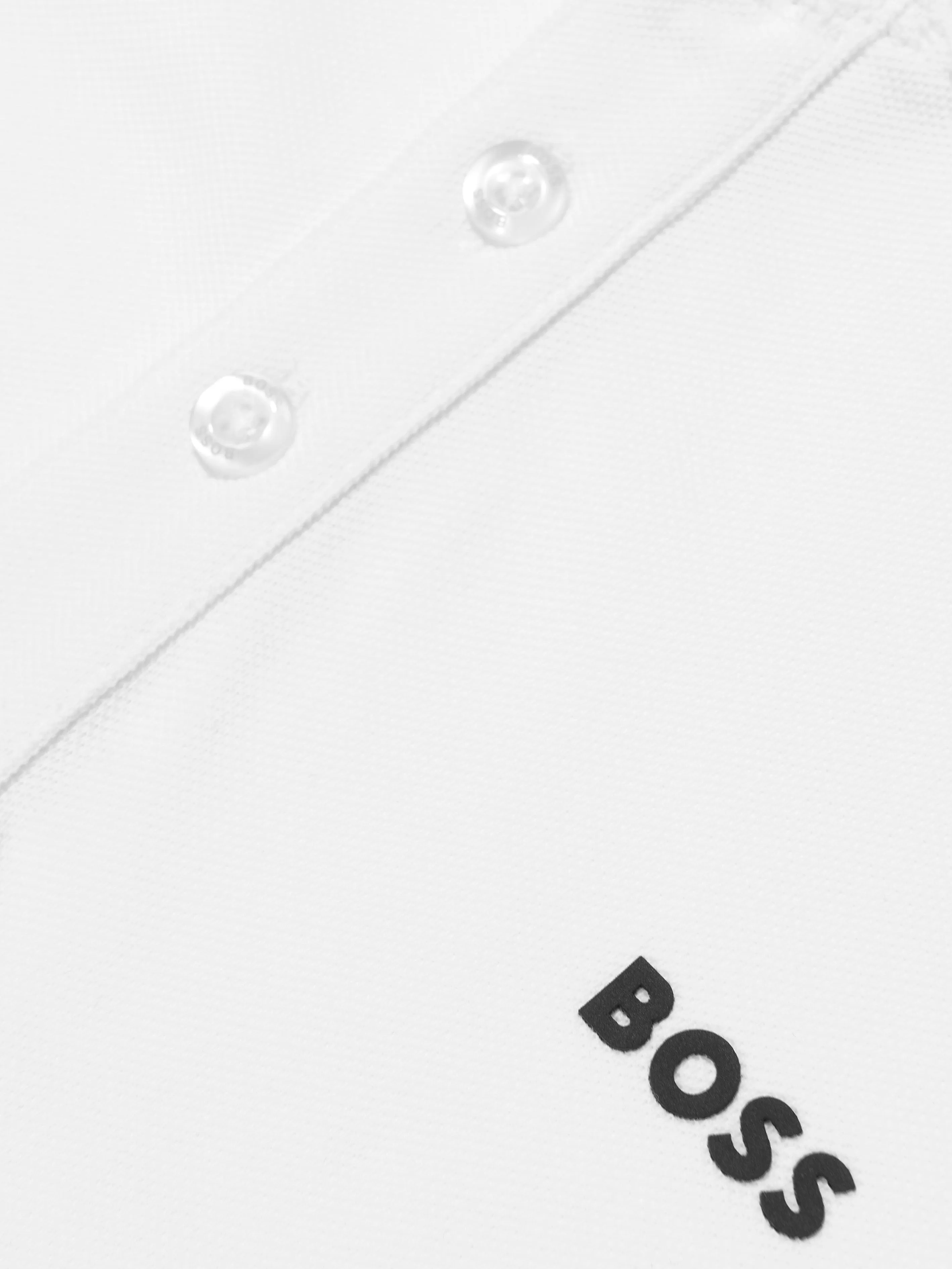 BOSS Boys Logo Polo-Shirt in Weiß