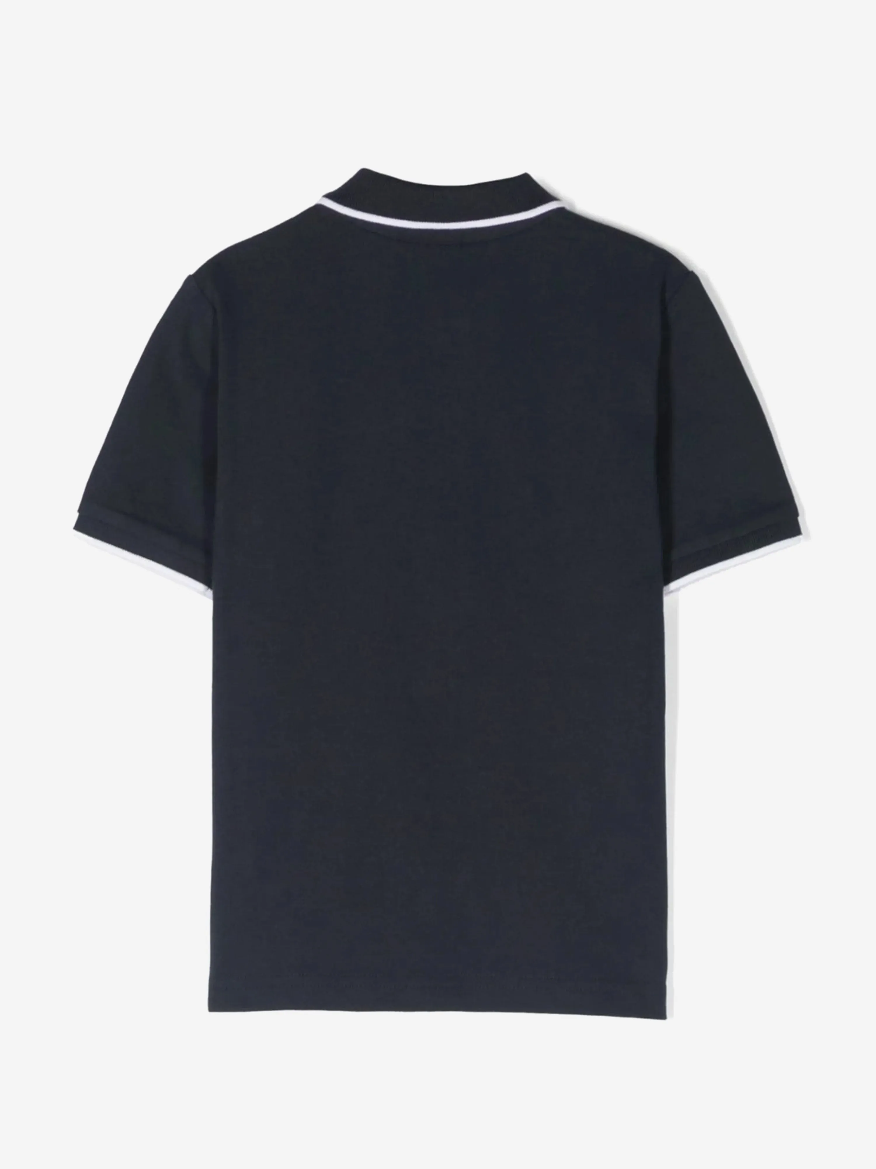 BOSS Boys Logo Print Polo-Shirt in Marineblau