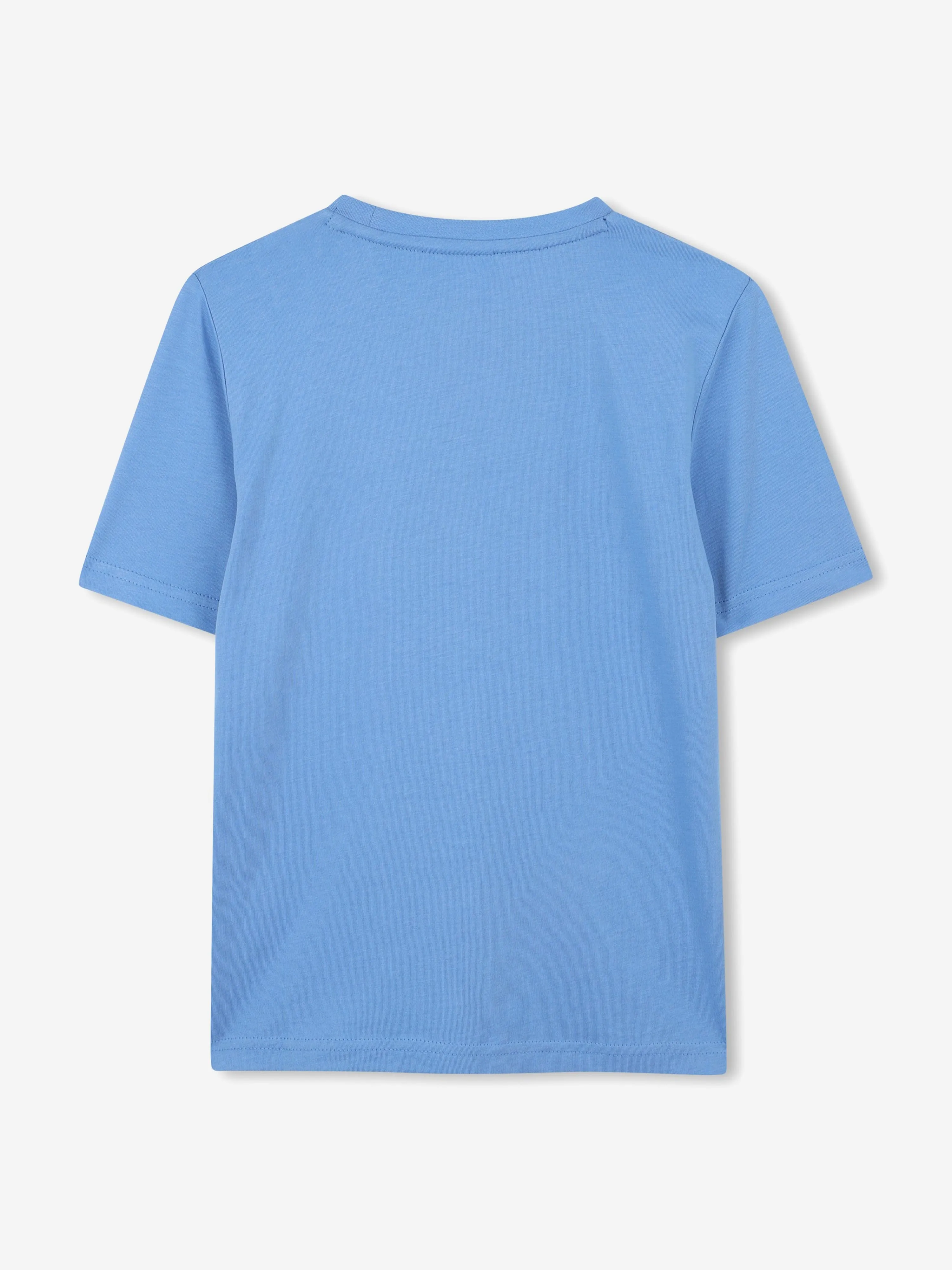 BOSS Boys Logo Print T-Shirt in Blau