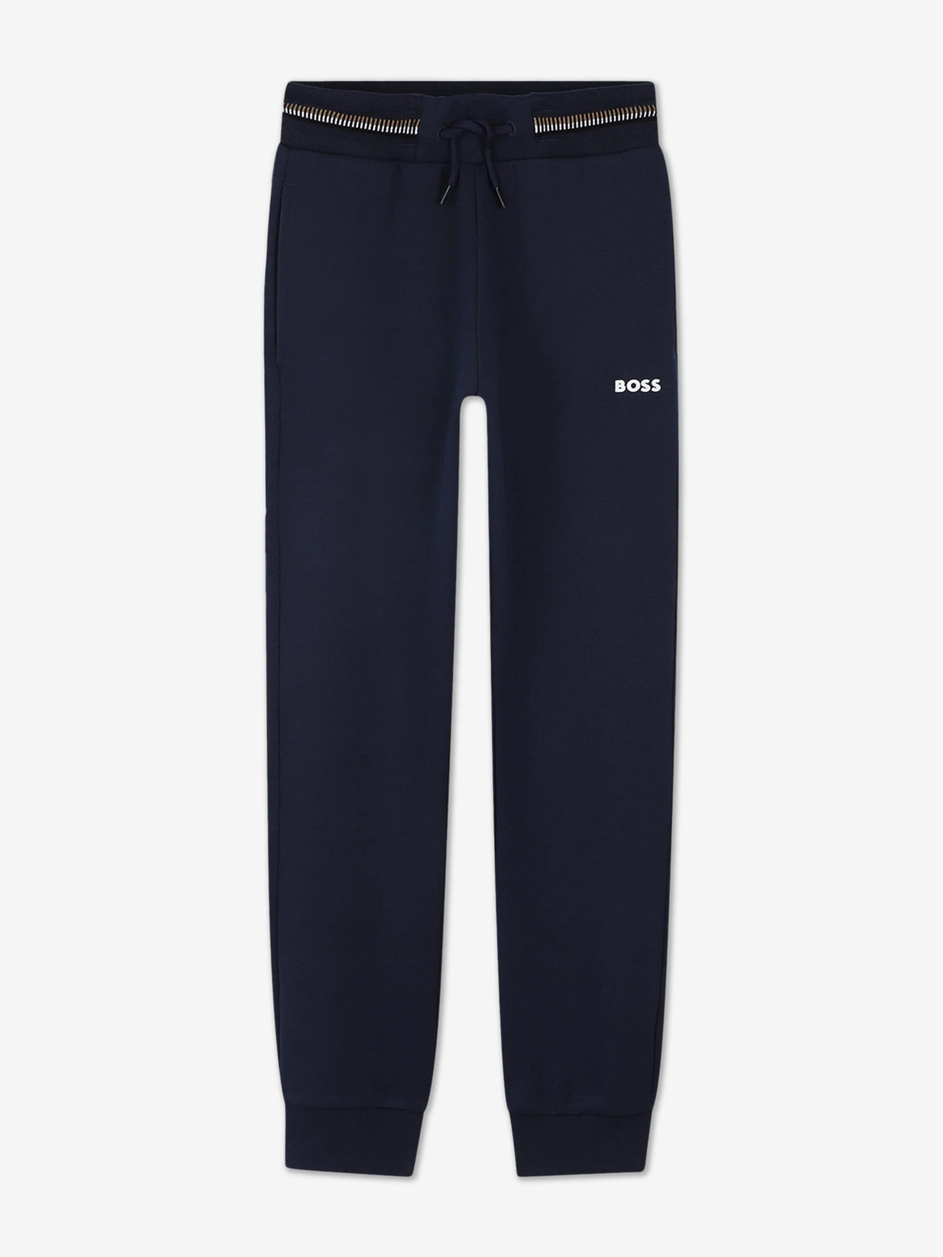 BOSS Boys Logo Print Tracksuit in Marineblau