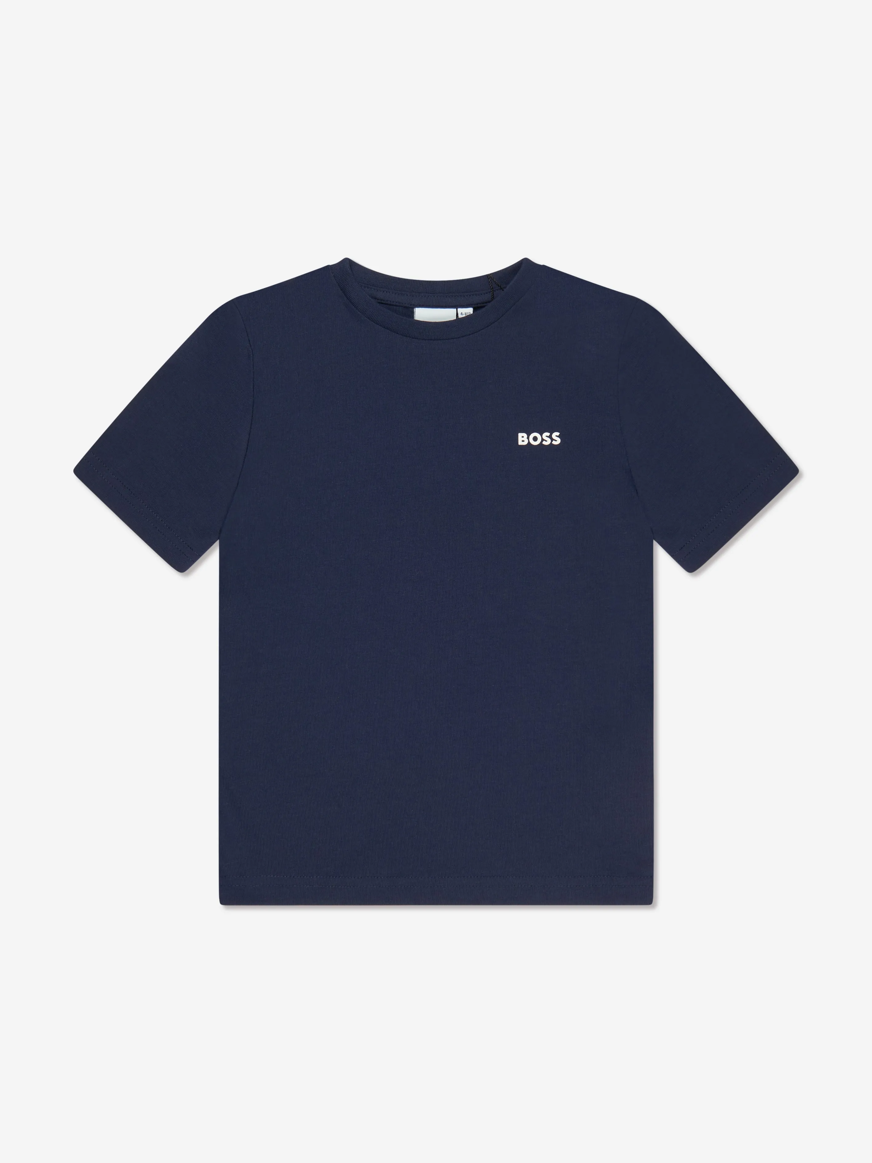 BOSS Boys Logo T-Shirt in Marineblau