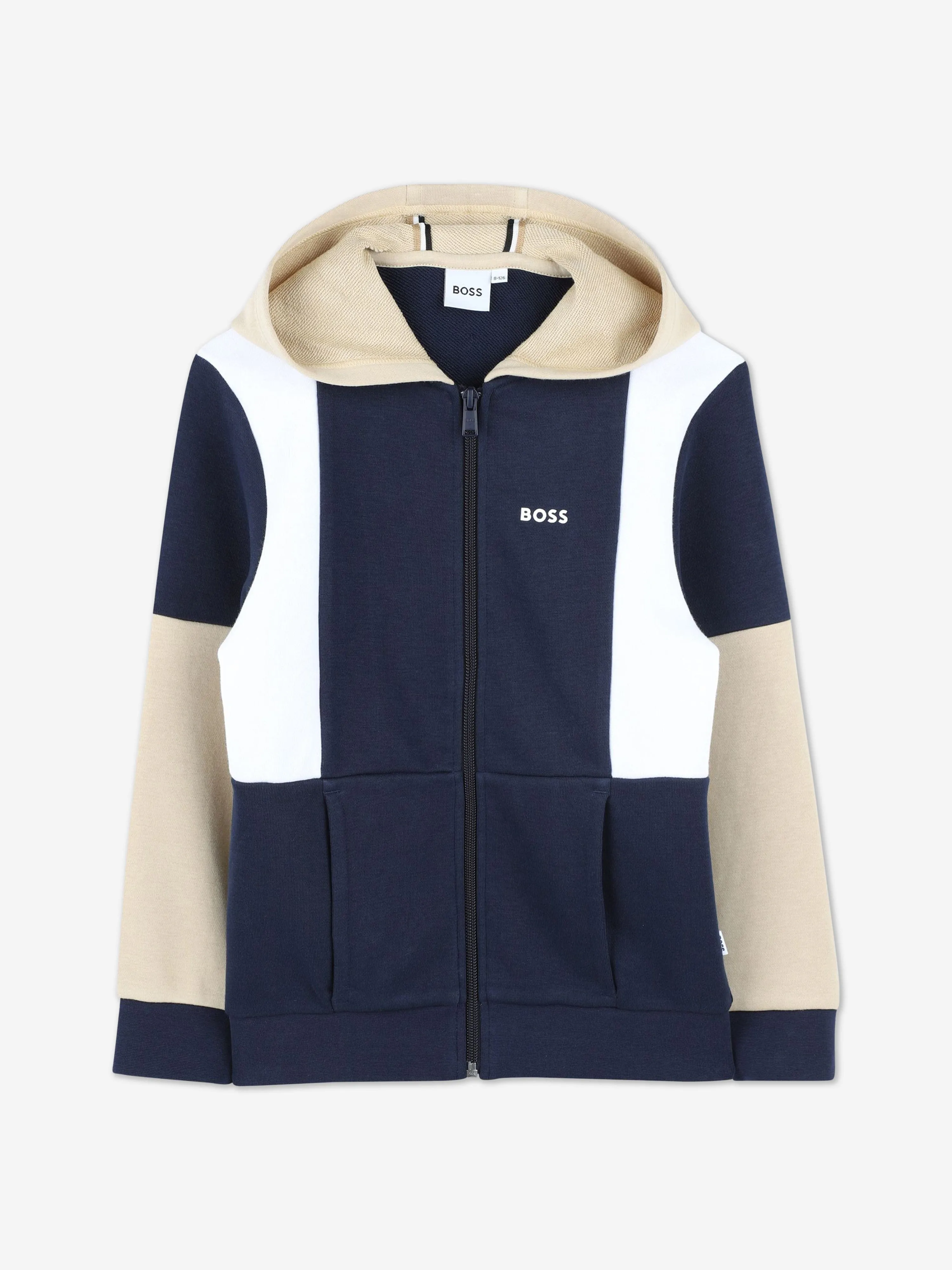 BOSS Boys Logo Trainingsanzug in Marineblau
