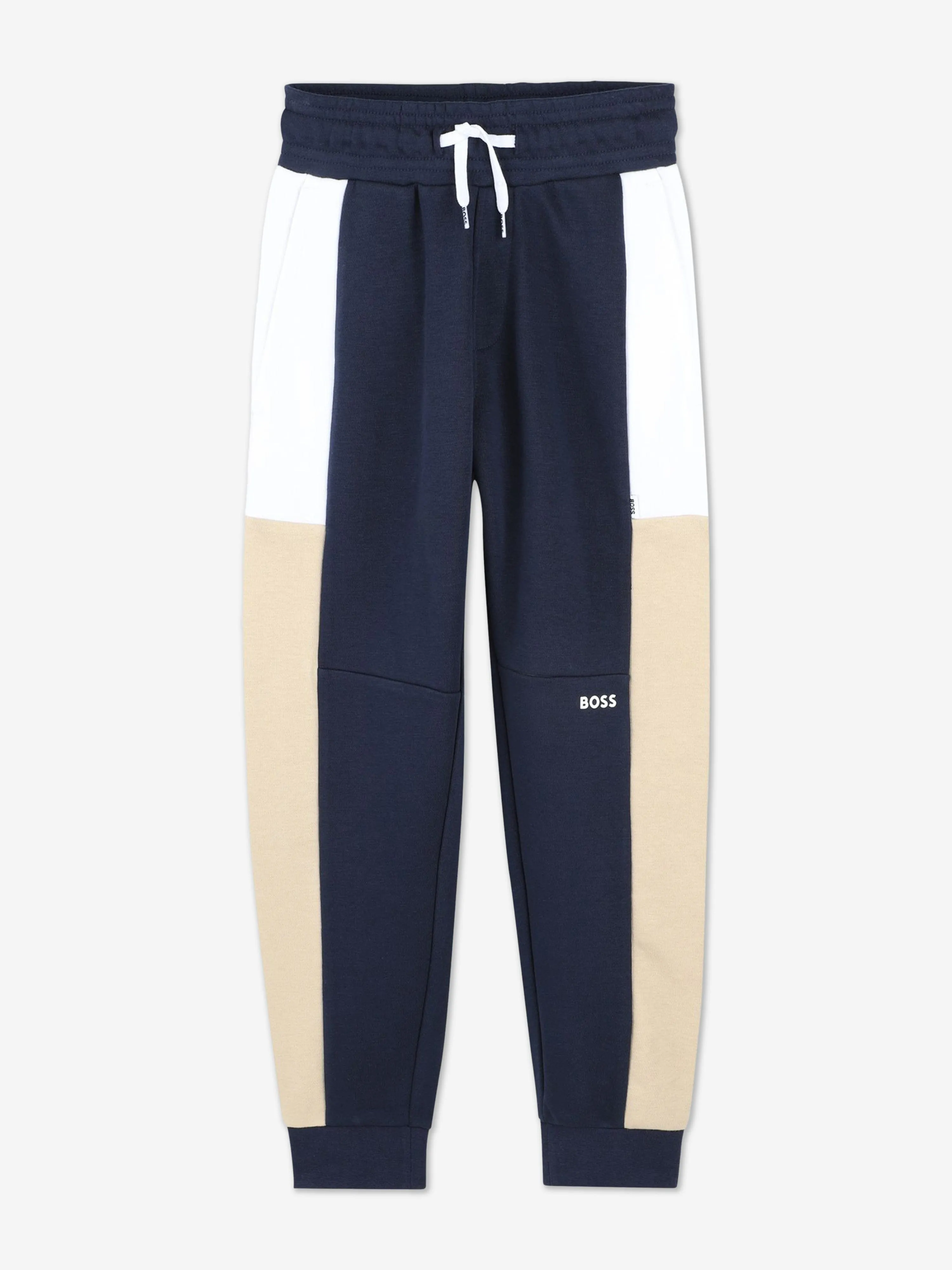 BOSS Boys Logo Trainingsanzug in Marineblau