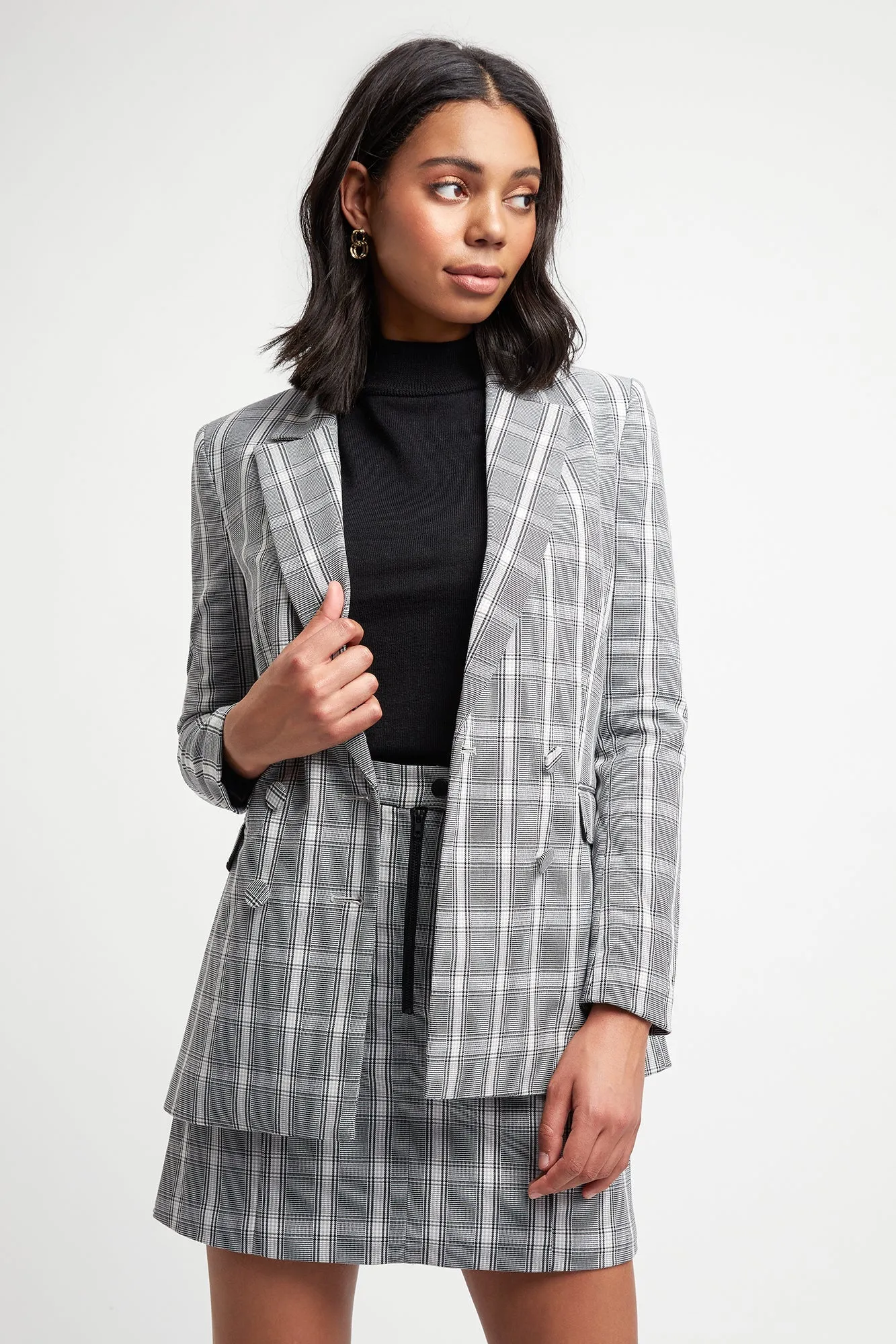 Boston Check Blazer womens parkas best deals