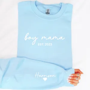 Boy Mama Established Personalised Year Sweatshirt postpartum clothes sale