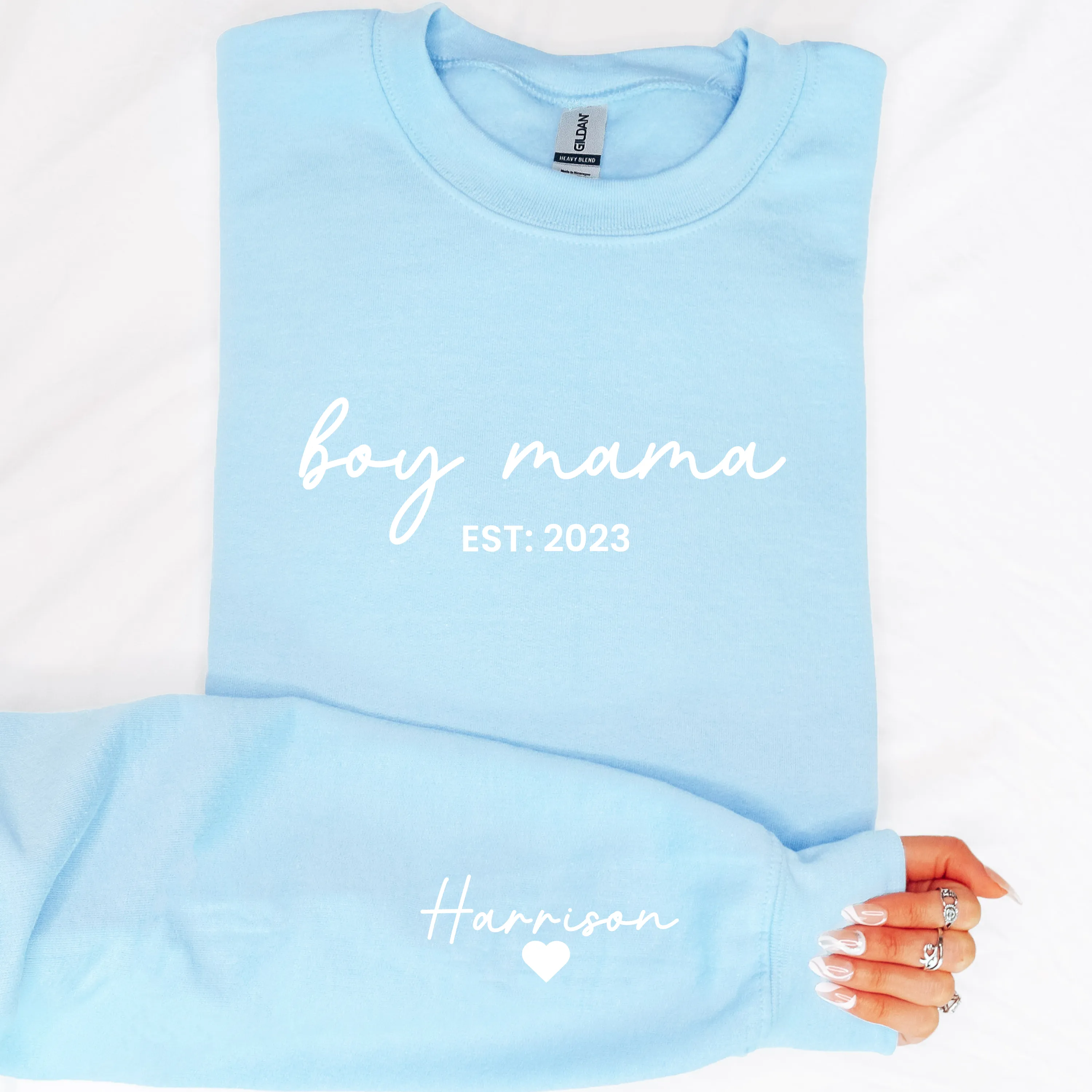 Boy Mama Established Personalised Year Sweatshirt postpartum clothes sale