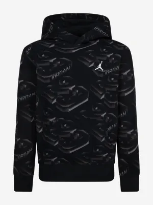Jungen 23 Verblassender Hoodie in Schwarz