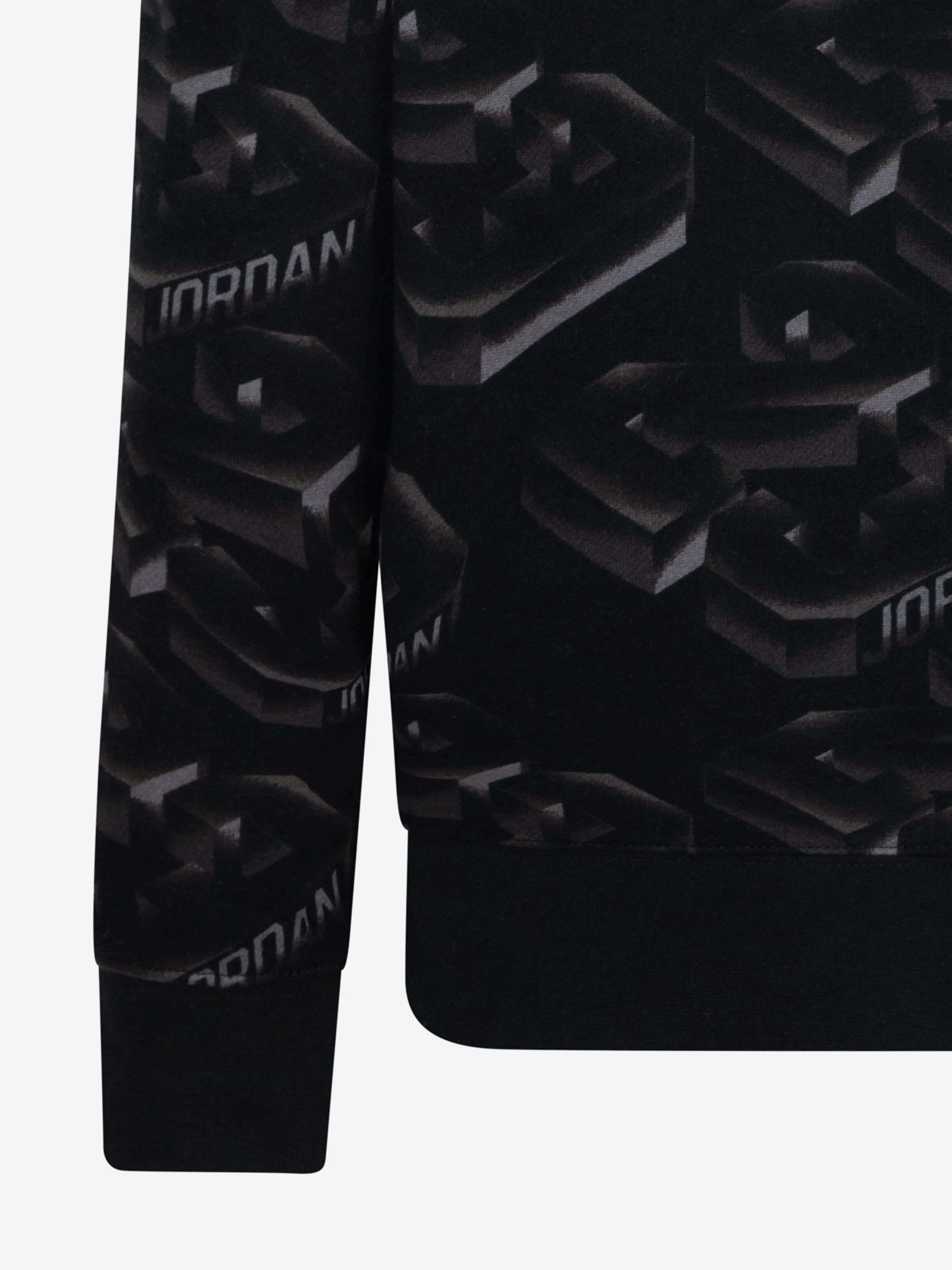 Jungen 23 Verblassender Hoodie in Schwarz