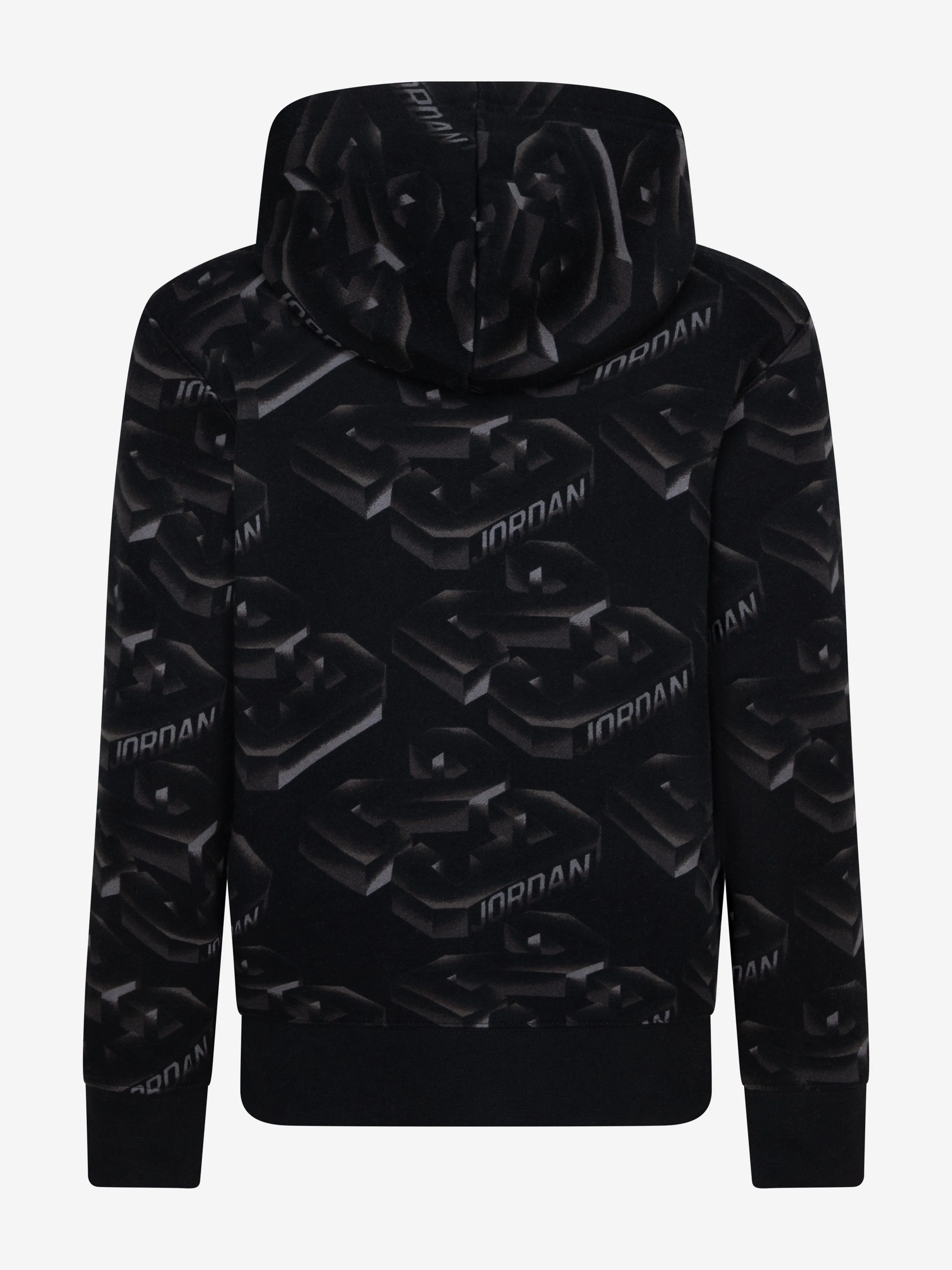 Jungen 23 Verblassender Hoodie in Schwarz
