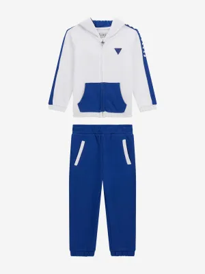 Aktiver Jogginganzug für Jungen in Weiß